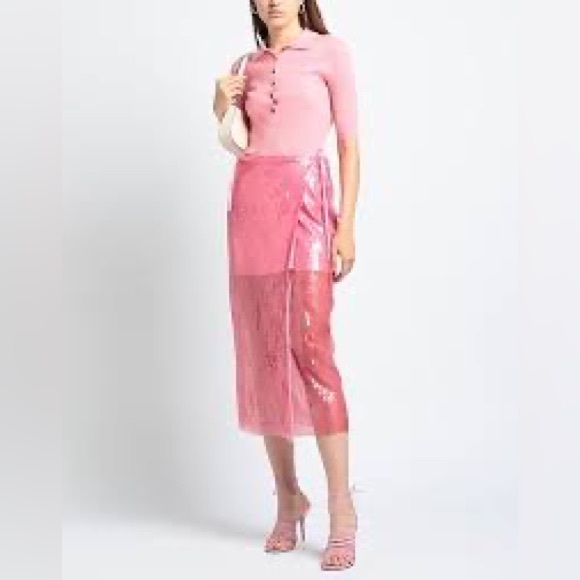 Rotate Adia sequined tulle midi wrap skirt - Picture 3 of 5